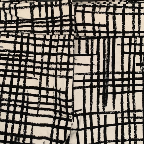 EUC Ava & Viv Artistic Brushstroke Check Ponte Knit Comfortable Work Pants 20W - Picture 6 of 12